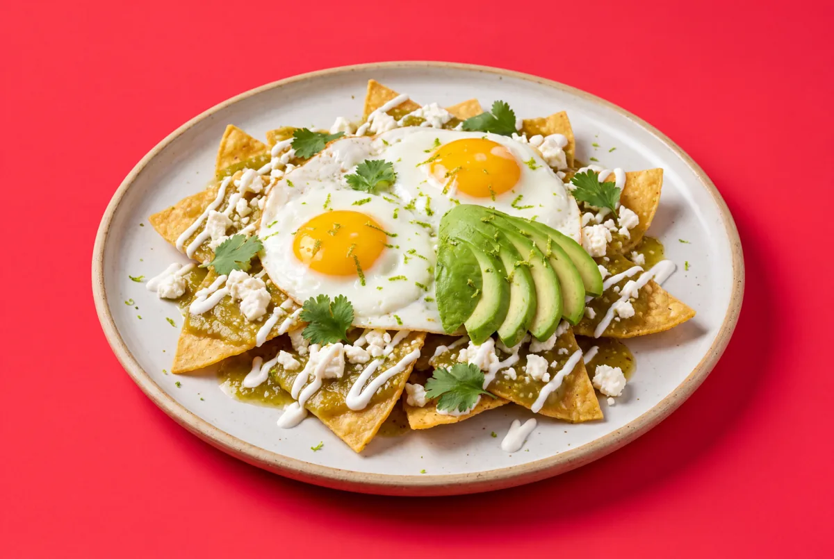 Chilaquiles verts aux œufs