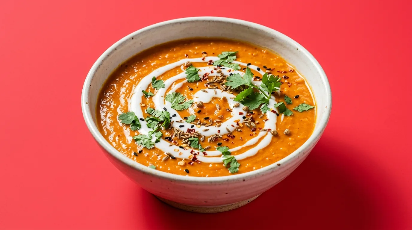 Dahl de lentilles corail au lait de coco