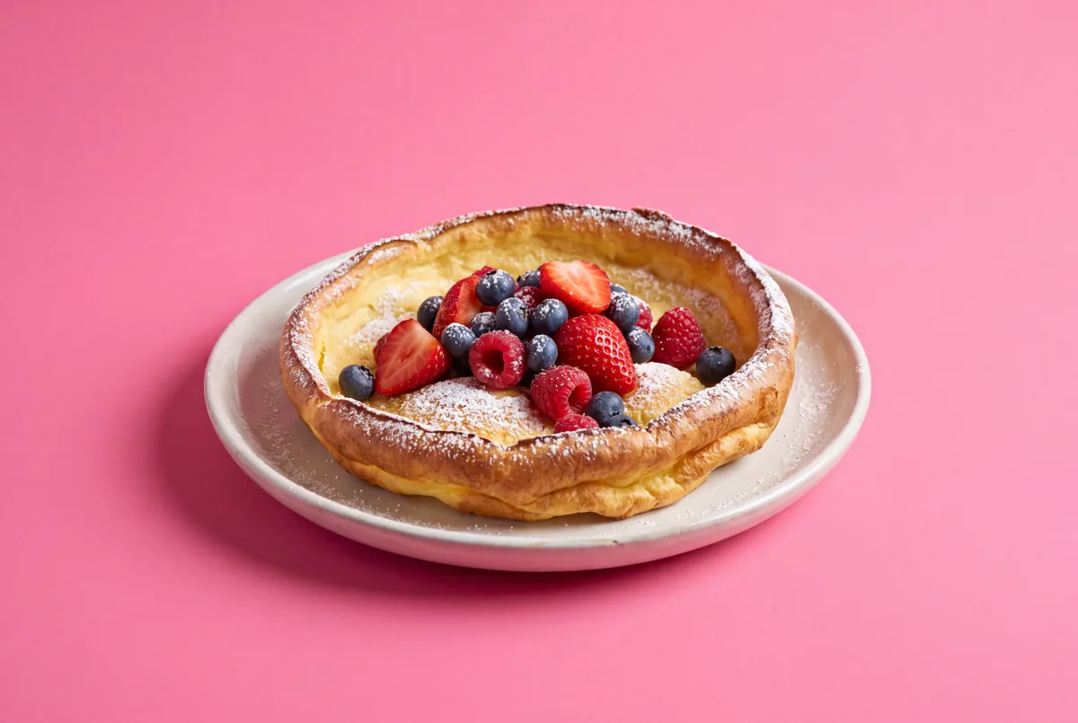 Dutch Baby aux fruits rouges et sucre glace