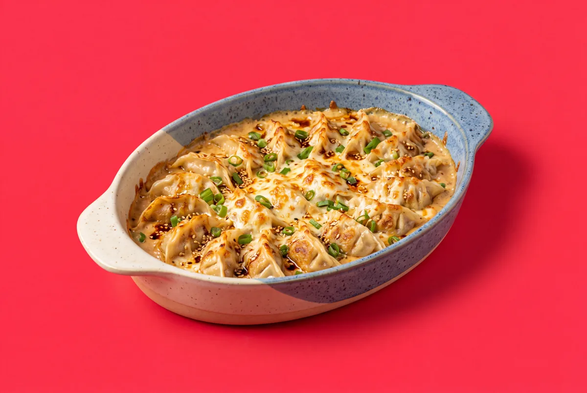 Gratin de raviolis asiatiques (Dumpling Bake)