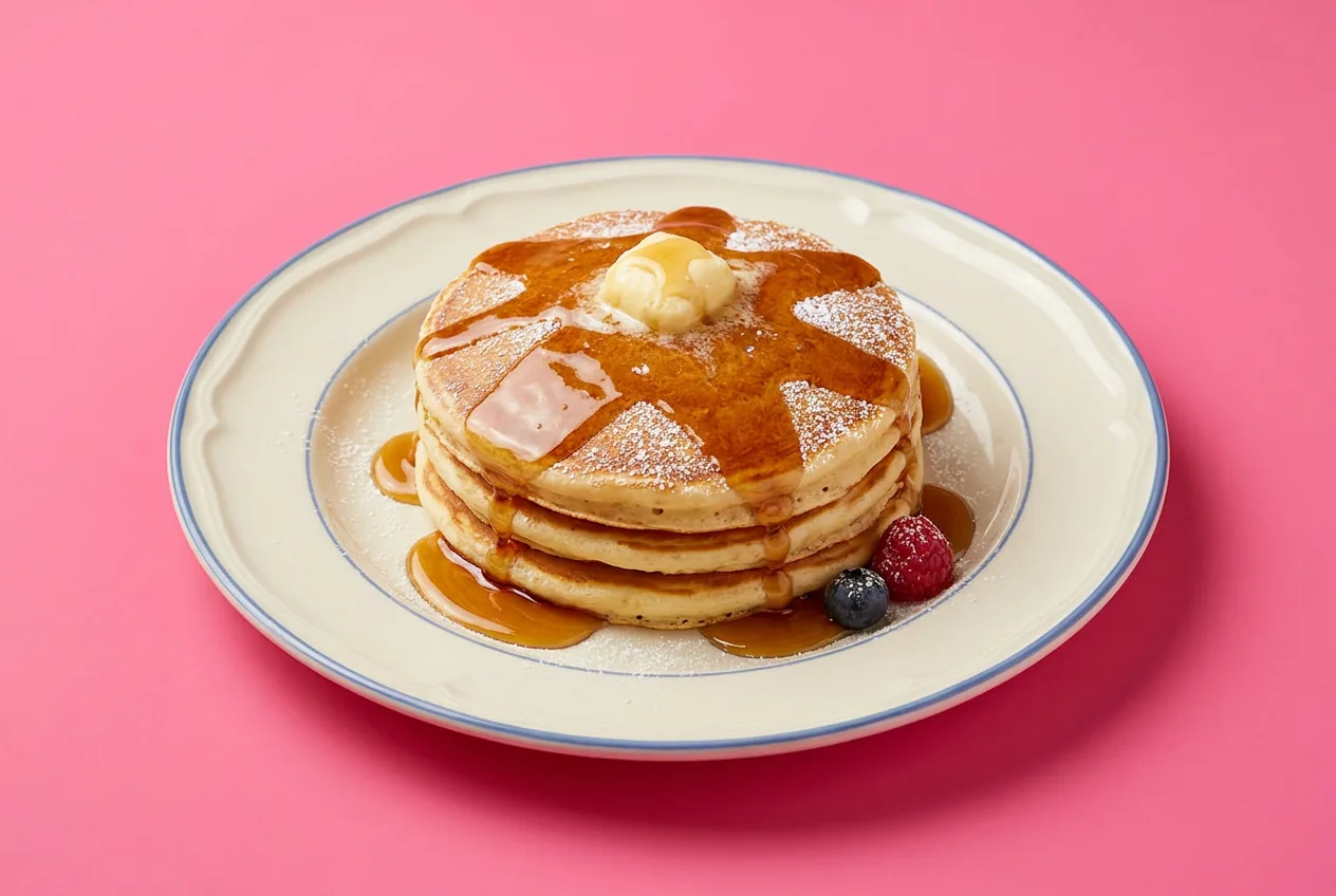 Pancakes moelleux & sirop d'érable