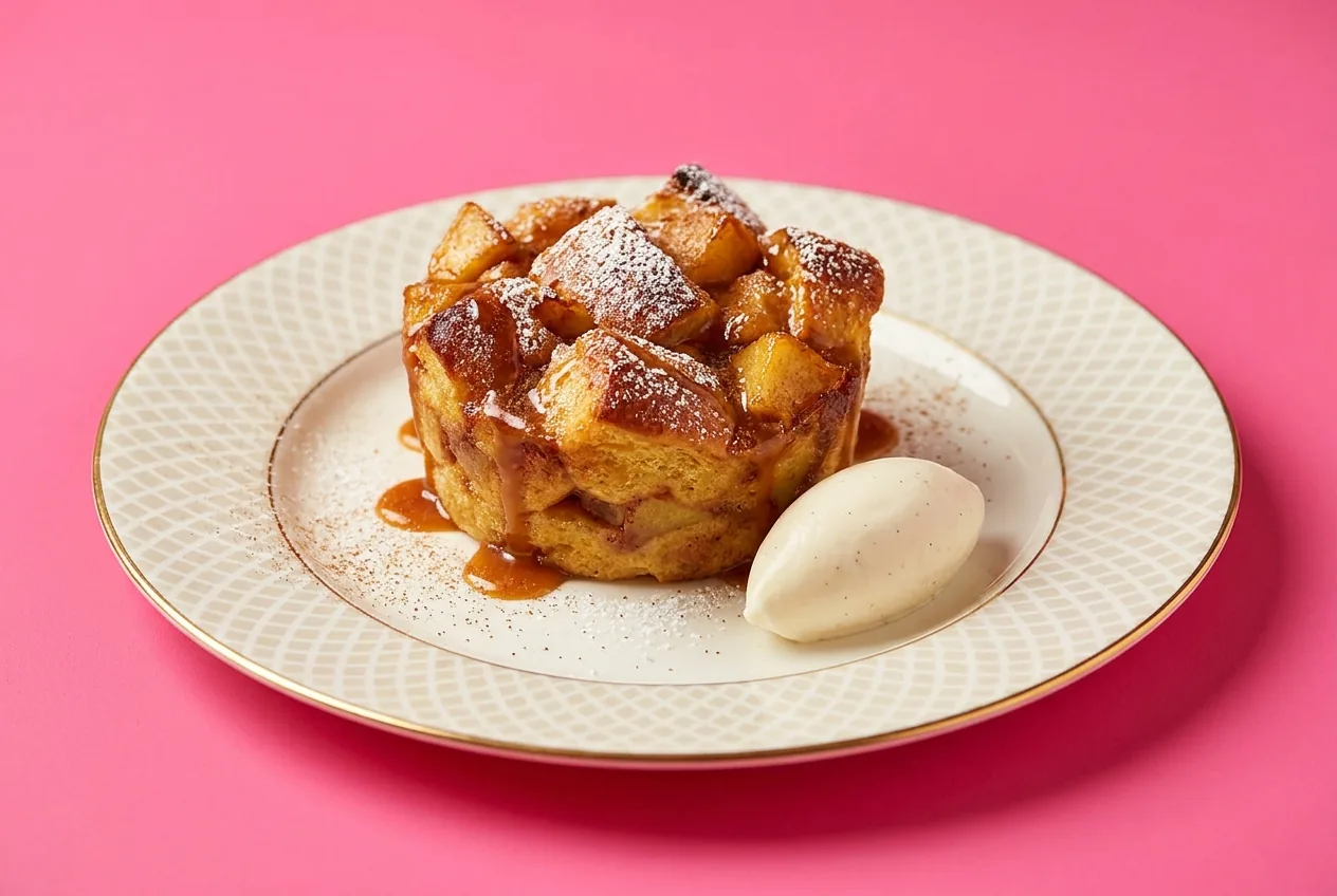 Pudding de pain pommes & cannelle