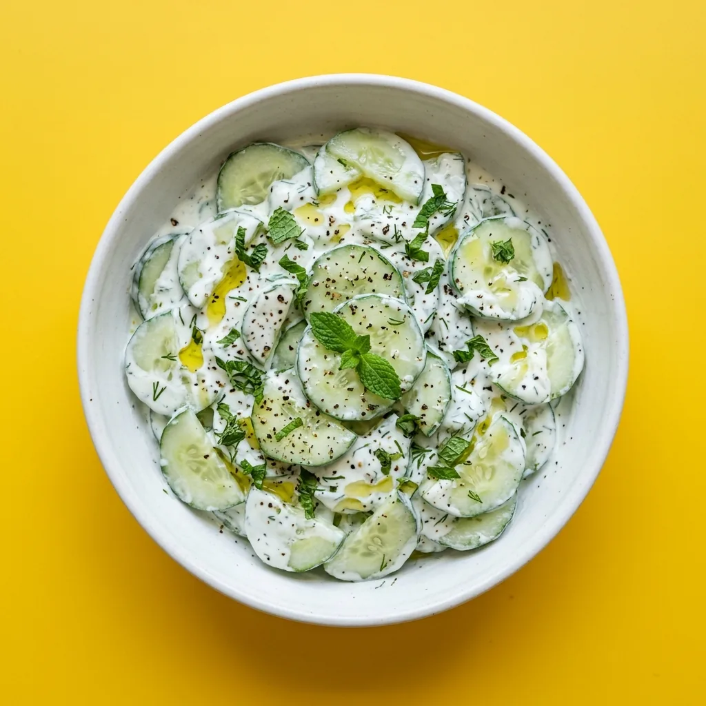 Salade de concombre au yaourt