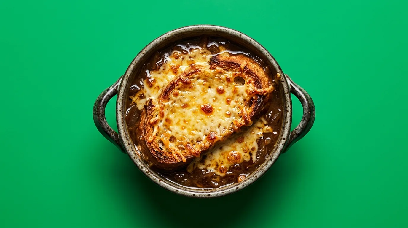 Soupe à l'oignon gratinée